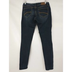 Driftwood Woman's Sz 27 Dark Wash Skinny Leg Low Rise Jeans Stretch Pants 29x30